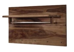 TORONTO #146 Appendiabiti In Legno Di Sheesham - Decapato / Smoked Cherry 100x32x60 -Massivmoebel24 09 900 665 0047 9