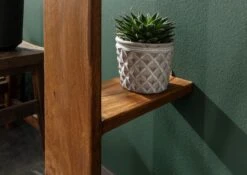 TORONTO #243 Appendiabiti Da Parete In Legno Di Sheesham - Cerato / Noce 36x32x200 -Massivmoebel24 09 900 665 1043 5