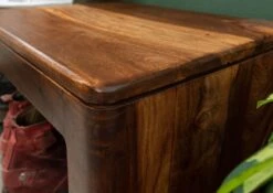 TORONTO #245 Scarpiera In Legno Di Sheesham - Cerato / Noce 81x30x40 -Massivmoebel24 09 900 665 1045 6