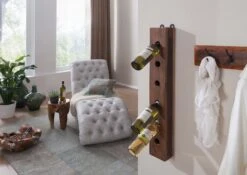 Porta Bottiglie In Legno Di Legno Riciclato 13x10x90 Multicolore Laccato NATURE OF SPIRIT #84