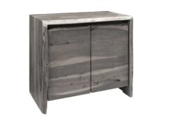 PURE ACACIA #601 Mobiletto In Legno Di Acacia - Laccato / Grigio 70x40x60 -Massivmoebel24 09 900 886 6001 9