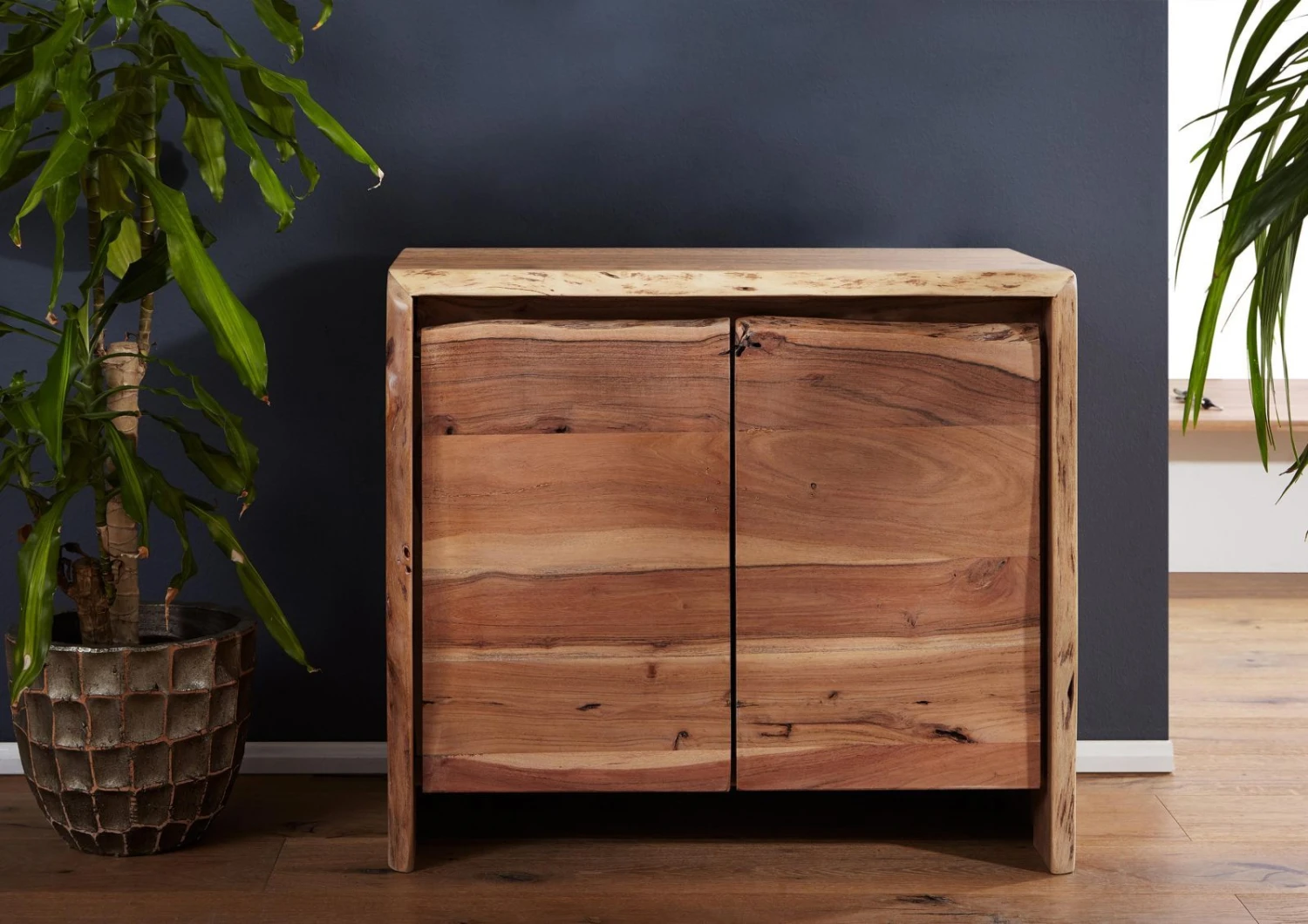 PURE ACACIA #611 Mobiletto In Legno Di Acacia - Laccato / Natur 70x40x60 5 PURE ACACIA #611 Mobiletto In Legno Di Acacia - Laccato / Natur 70x40x60 - immagine 3