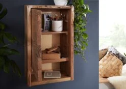 PURE ACACIA #612 Mobiletto Pensile In Legno Di Acacia - Laccato / Natur 40x20x70 9 PURE ACACIA #612 Mobiletto Pensile In Legno Di Acacia - Laccato / Natur 40x20x70 -Massivmoebel24 09 900 886 6011 3