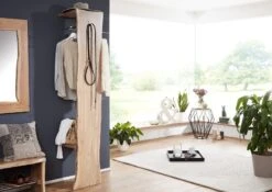 PURE ACACIA #714 Appendiabiti In Legno Di Acacia - Laccato / Natur 36x40x200