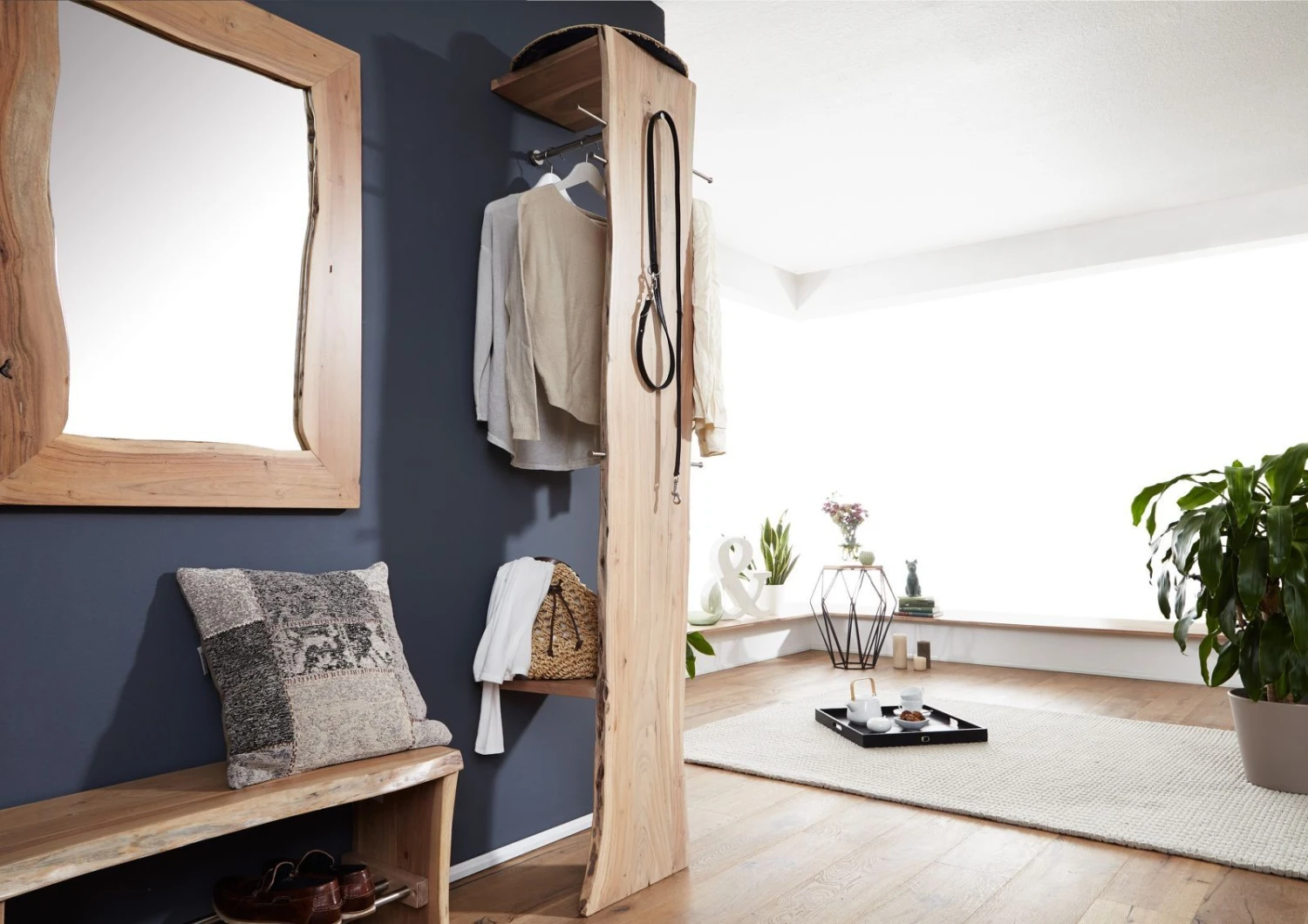 PURE ACACIA #714 Appendiabiti In Legno Di Acacia - Laccato / Natur 36x40x200 4 PURE ACACIA #714 Appendiabiti In Legno Di Acacia - Laccato / Natur 36x40x200 - immagine 2