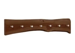 PURE ACACIA #812 Appendiabiti In Legno Di Acacia - Laccato / Marrone 70x5x10 -Massivmoebel24 09 900 886 8012 9