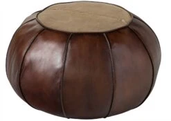 Sgabello 58x58x38 Marrone CHESTERFIELD #19 -Massivmoebel24 09 900 890 0019 11