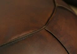 Sgabello 58x58x38 Marrone CHESTERFIELD #19 -Massivmoebel24 09 900 890 0019 6