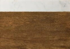 Campione In Legno Di Mango 29x29x1 Marrone Oliato / Vero Marmo LOS ANGELES