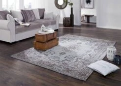 BOSTON Tappeto Stile Vintage - Blu 300x200x2