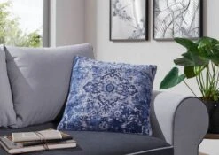 LINCOLN TWO Cuscino In Stile Vintage - Grigio 50x50x10