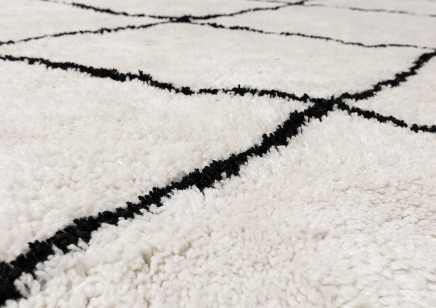 KAFET Tappeto - Bianco / Nero 150x80 4 KAFET Tappeto - Bianco / Nero 150x80 - immagine 2