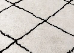 KAFET Tappeto - Bianco / Nero 110x60 -Massivmoebel24 09 900 901 1145 3 1