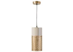 Lampada A Sospensione 15x15x33 Color Oro LOS ANGELES #80 15 Lampada A Sospensione 15x15x33 Color Oro LOS ANGELES #80 -Massivmoebel24 09 916 891 0080 09