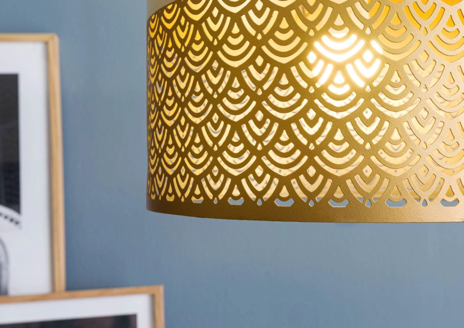 Lampada A Sospensione 30x30x20 Color Oro LOS ANGELES #81 4 Lampada A Sospensione 30x30x20 Color Oro LOS ANGELES #81 - immagine 2