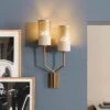Luce A Parete 27x12x57 Color Oro LOS ANGELES #82 -Massivmoebel24 09 916 891 0082 01