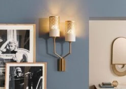 Luce A Parete 27x12x57 Color Oro LOS ANGELES #82