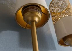 Luce A Parete 27x12x57 Color Oro LOS ANGELES #82 -Massivmoebel24 09 916 891 0082 05