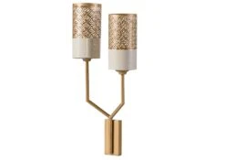 Luce A Parete 27x12x57 Color Oro LOS ANGELES #82 -Massivmoebel24 09 916 891 0082 09