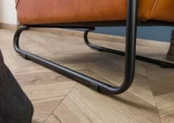 IRON LABEL #21 Poltrona In Vera Pelle - Cognac 59x84x85 -Massivmoebel24 09 920 890 0021 5