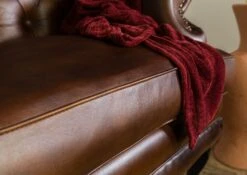 CHESTERFIELD #101 Poltron In Vera Pella - Marrone 88x80x108 15 CHESTERFIELD #101 Poltron In Vera Pella - Marrone 88x80x108 -Massivmoebel24 09 920 890 1001 5