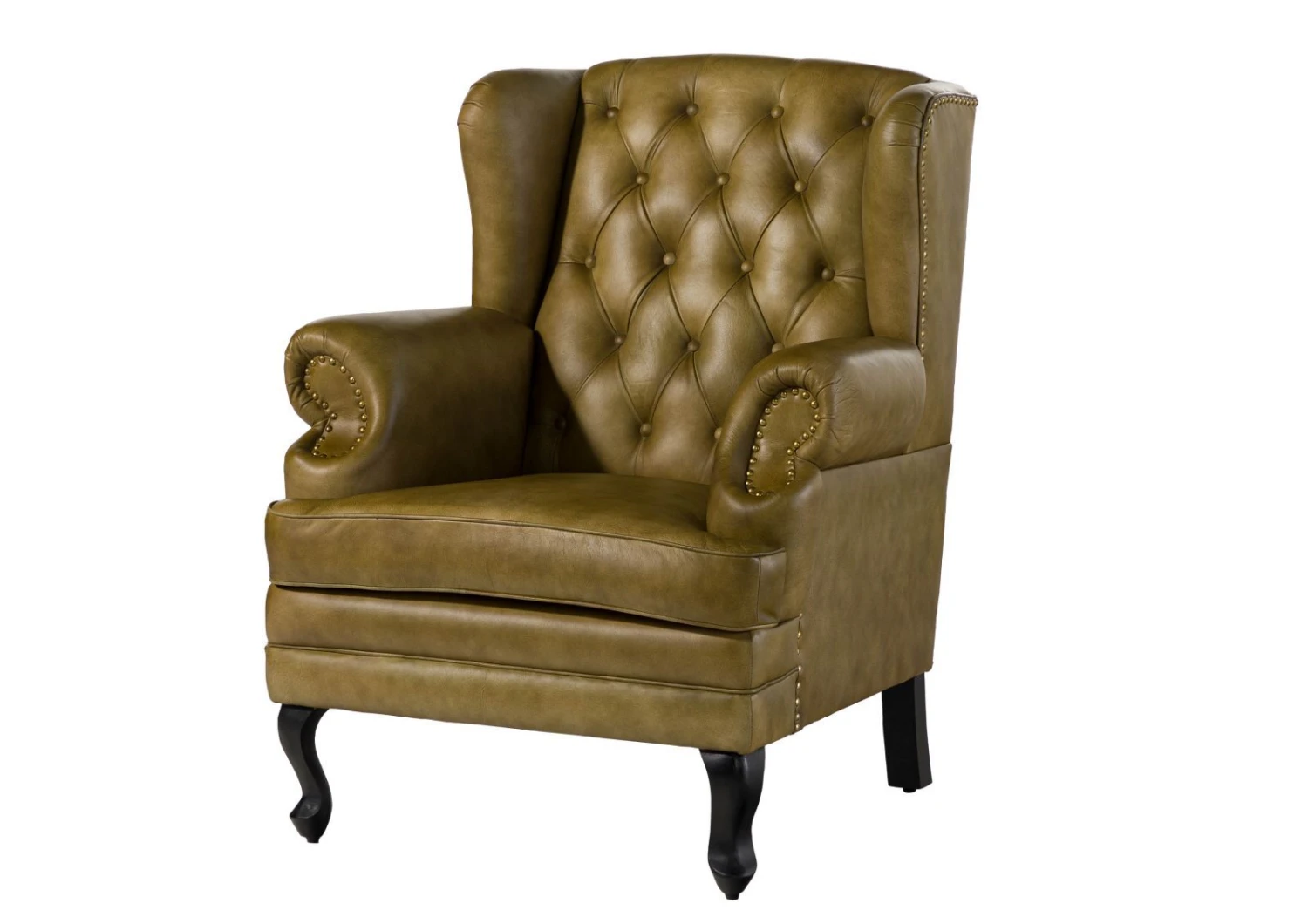 CHESTERFIELD #301 Poltrona In Vera Pelle - Verde 88x80x108 11 CHESTERFIELD #301 Poltrona In Vera Pelle - Verde 88x80x108 - immagine 9