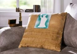 CANVAS #776 Cuscino " Statua Della Libertà" - Marrone Chiaro 45x45x5