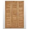Armadio In Legno Di Quercia Selvatica 143x61x207 Quercia Naturale Oliato KONSTANZ #010 -Massivmoebel24 17 613 002 2003 1