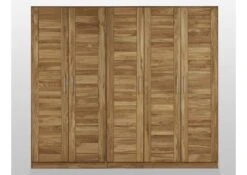 Armadio In Legno Di Quercia Selvatica 238x61x207 Quercia Naturale Oliato KONSTANZ #050