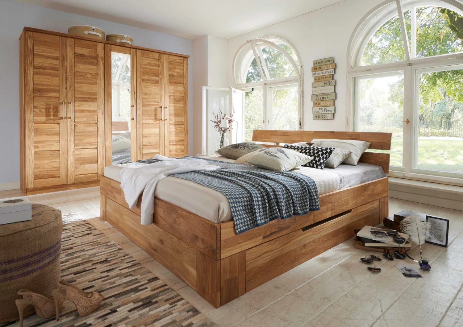 KONSTANZ #800 Letto Matrimoniale In Legno Di Quercia Selvatica - Oliato 140x200 3 KONSTANZ #800 Letto Matrimoniale In Legno Di Quercia Selvatica - Oliato 140x200