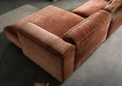 VALENCIA Divano Angolare - Stoffa / Rame 279x164x69 -Massivmoebel24 31 920 100 0003 5