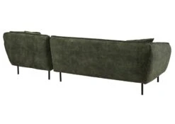 GENT Divano Angolare - Stoffa / Grigio - Verde 277x173x76 -Massivmoebel24 31 920 100 0008 11