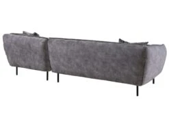 Ecksofa 277x173x76 Polyester Grau GENT -Massivmoebel24 31 920 100 0009 11