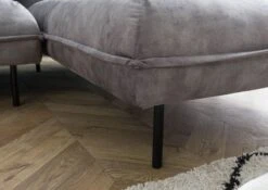 Ecksofa 277x173x76 Polyester Grau GENT -Massivmoebel24 31 920 100 0009 7