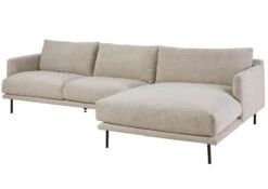 TRIENT Divano Angolare - Stoffa/ Beige 285x161x81 -Massivmoebel24 31 920 100 0011 9