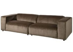 VALENCIA Divano 3 Posti - Stoffa / Taupe 286x103x69 -Massivmoebel24 31 920 100 0020 09