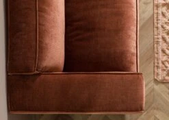 VALENCIA Divano 3 Posti - Stoffa / Rame 286x103x69 -Massivmoebel24 31 920 100 0021 04