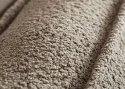 RAVENNA Divano Angolare Con Poggia Piedi - Stoffa / Taupe 285x220x79 -Massivmoebel24 31 920 100 0022 07 1