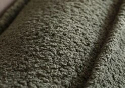 RAVENNA Divano Angolare Con Poggia Piedi - Stoffa / Verde 285x220x79 -Massivmoebel24 31 920 100 0023 07