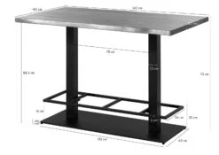 Tavolo Bar In Legno Di Acacia 140x80x92 Laccato Naturale MELBOURNE #100 16 Tavolo Bar In Legno Di Acacia 140x80x92 Laccato Naturale MELBOURNE #100 -Massivmoebel24 32 100 558 0100 08