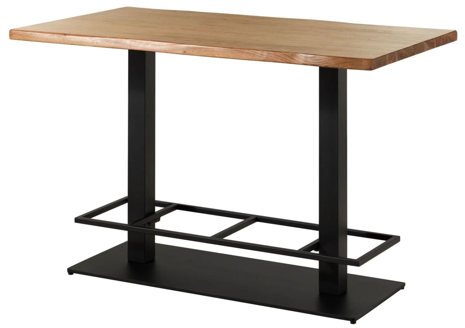 Tavolo Bar In Legno Di Acacia 140x80x92 Laccato Naturale MELBOURNE #100 10 Tavolo Bar In Legno Di Acacia 140x80x92 Laccato Naturale MELBOURNE #100 - immagine 8