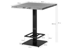 Tavolo Bar In Legno Di Acacia 80x80x92 Laccato Naturale MELBOURNE #101 16 Tavolo Bar In Legno Di Acacia 80x80x92 Laccato Naturale MELBOURNE #101 -Massivmoebel24 32 100 558 0101 08