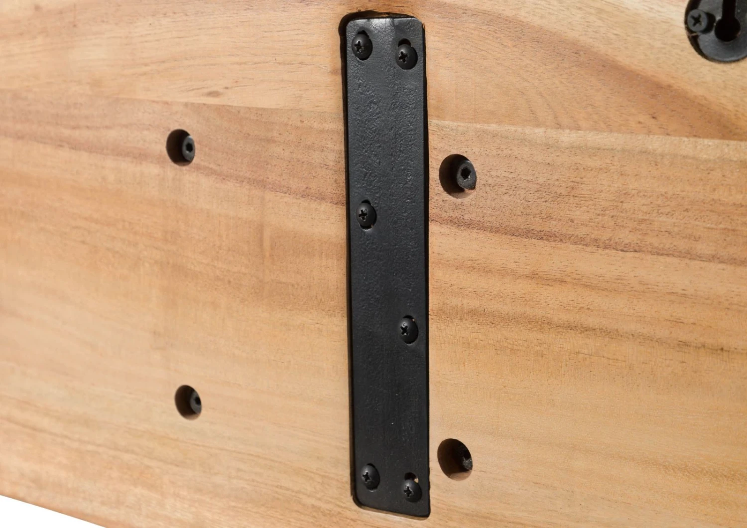 Guardaroba In Legno Di Acacia 100x3x25 Laccato Naturale MELBOURNE #105 7 Guardaroba In Legno Di Acacia 100x3x25 Laccato Naturale MELBOURNE #105 - immagine 5