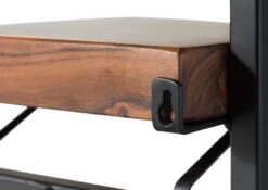 Mensola In Legno Di Acacia 32x22x32 Laccato Naturale MELBOURNE #116 12 Mensola In Legno Di Acacia 32x22x32 Laccato Naturale MELBOURNE #116 -Massivmoebel24 32 350 558 0116 06