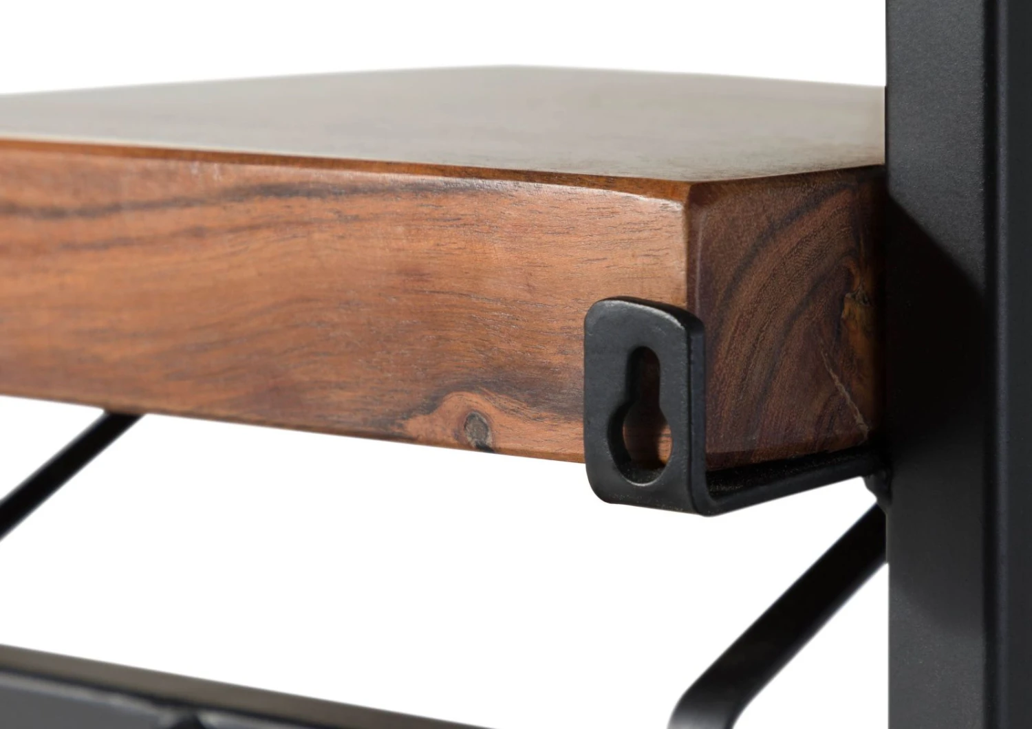 Mensola In Legno Di Acacia 32x22x32 Laccato Naturale MELBOURNE #116 6 Mensola In Legno Di Acacia 32x22x32 Laccato Naturale MELBOURNE #116 - immagine 4