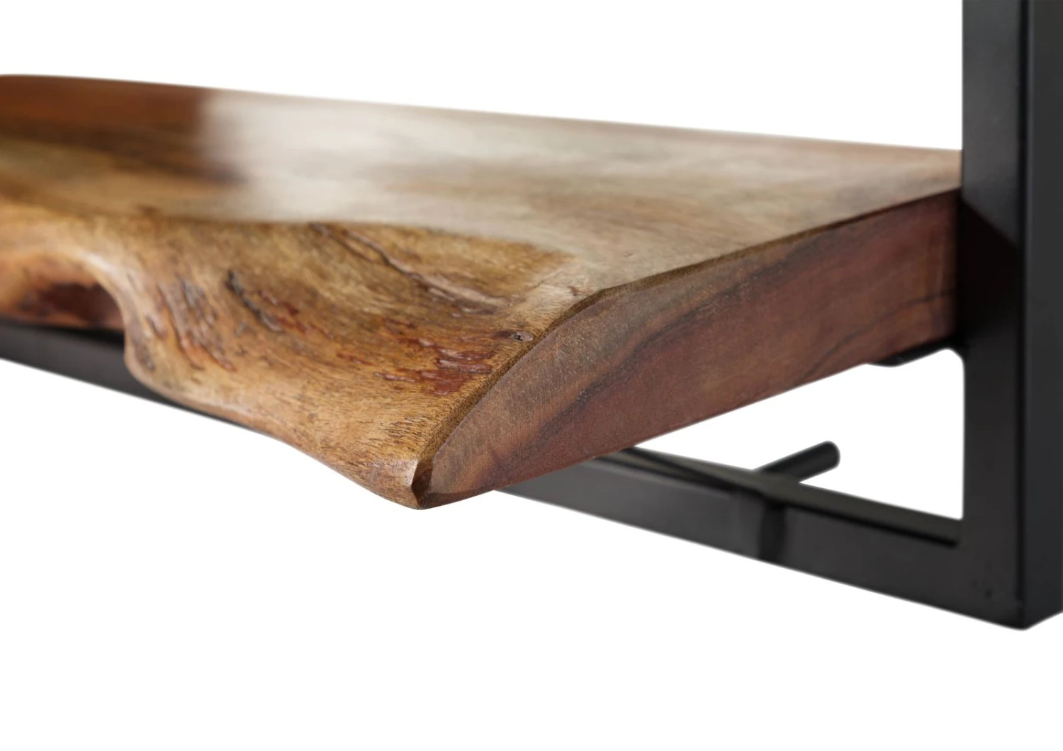 Mensola In Legno Di Acacia 70x22x32 Laccato Naturale MELBOURNE #118 5 Mensola In Legno Di Acacia 70x22x32 Laccato Naturale MELBOURNE #118 - immagine 3