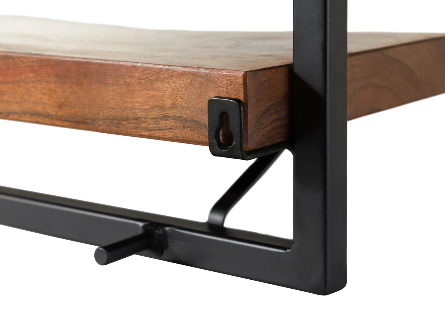 Mensola In Legno Di Acacia 70x22x32 Laccato Naturale MELBOURNE #118 7 Mensola In Legno Di Acacia 70x22x32 Laccato Naturale MELBOURNE #118 - immagine 5