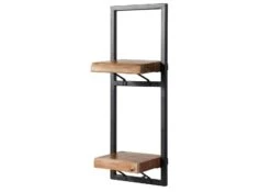 Mensola In Legno Di Acacia 25x22x70 Laccato Naturale MELBOURNE #120