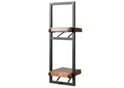 Mensola In Legno Di Acacia 25x22x70 Laccato Naturale MELBOURNE #120 15 Mensola In Legno Di Acacia 25x22x70 Laccato Naturale MELBOURNE #120 -Massivmoebel24 32 350 558 0120 10