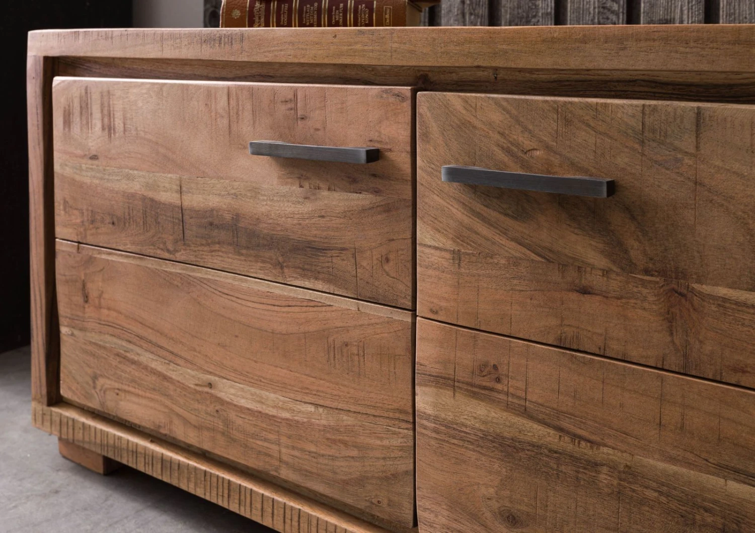 BARK #116 Mobile TV In Legno Di Acacia - Laccato / Naturale 235x40x47 7 BARK #116 Mobile TV In Legno Di Acacia - Laccato / Naturale 235x40x47 - immagine 5